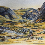 Rocky Washout 2, 2016, 7x7 ins., sold