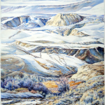Frosty Trails, 2012, 22x30 ins., lost in 2017 fire